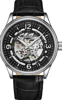 Denmark Svart/Läder Ø42 mm