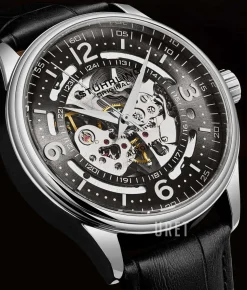 Denmark Svart/Läder Ø42 mm