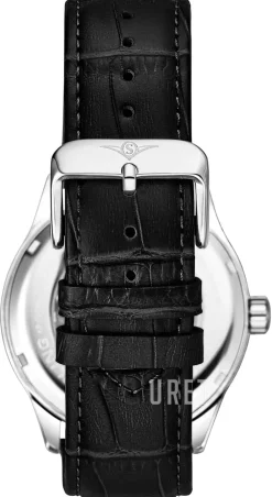 Denmark Svart/Läder Ø42 mm