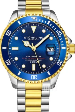 Depthmaster Blå/Gulguldtonat stål Ø42 mm