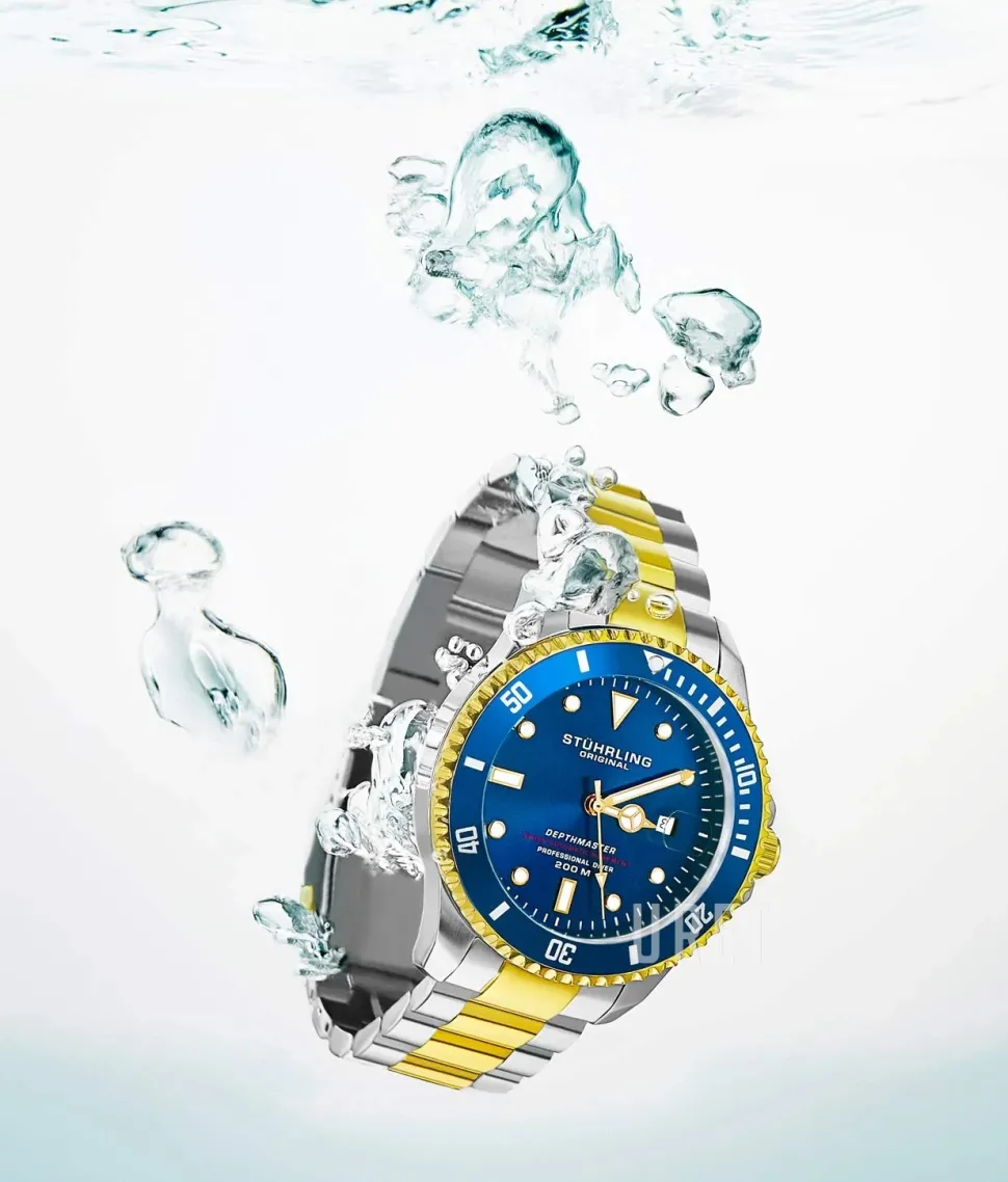 Depthmaster Blå/Gulguldtonat stål Ø42 mm