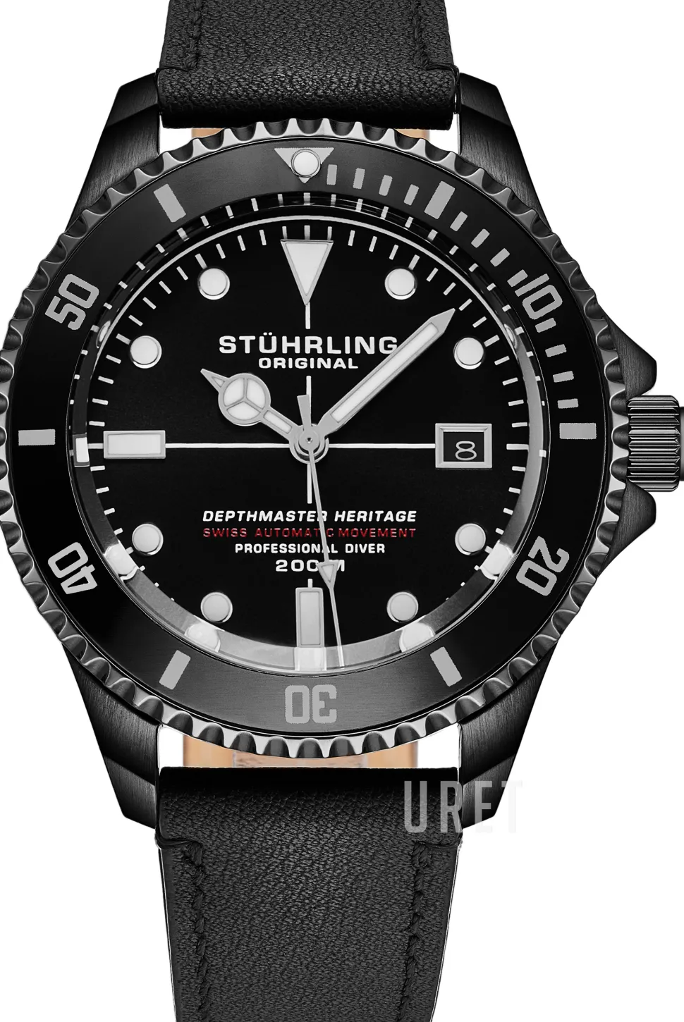 Depthmaster Heritage Svart/Läder Ø42 mm