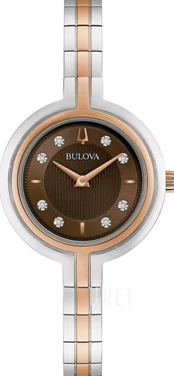 Diamond Brun/Roséguldstonat stål Ø30 mm