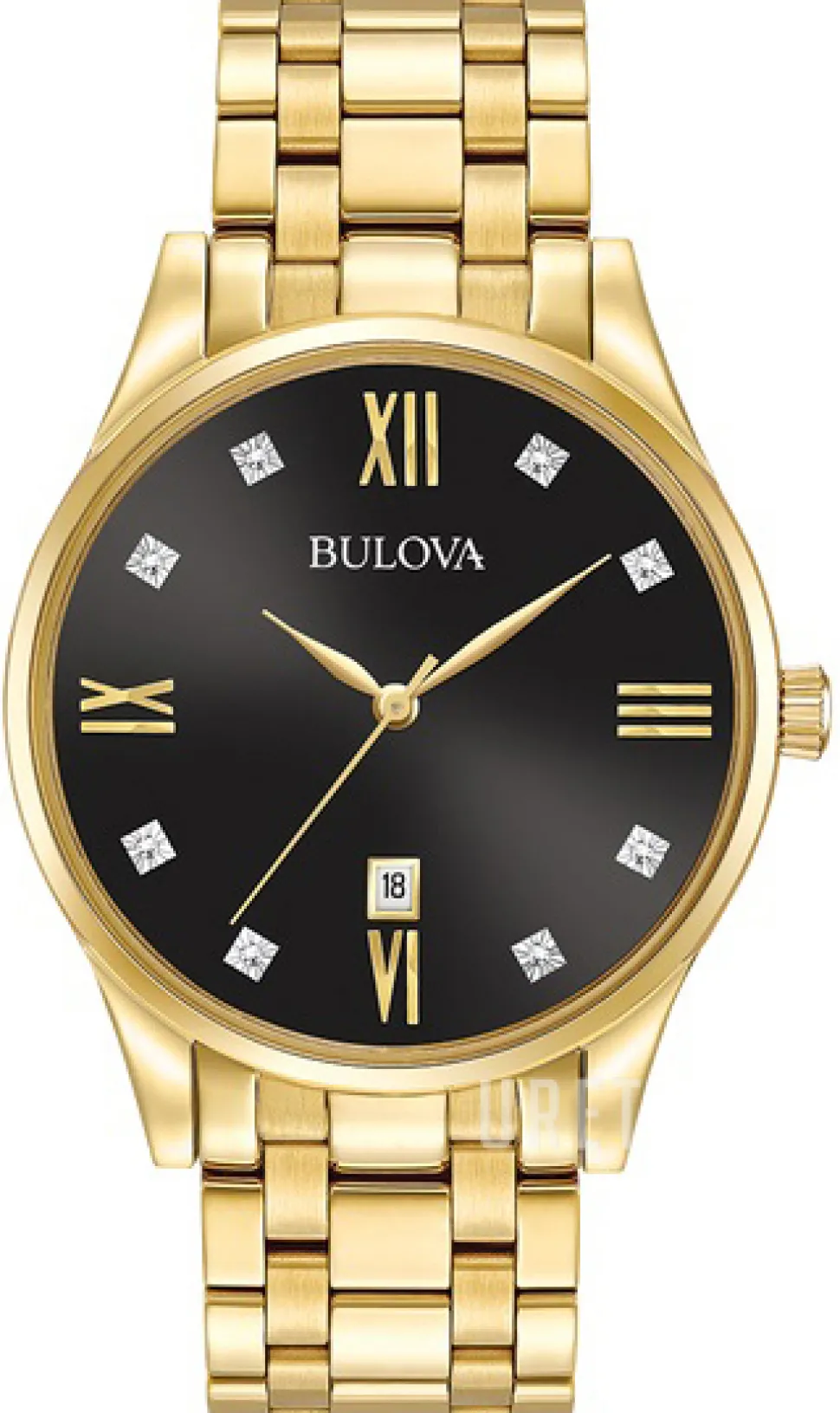 Diamond Svart/Gulguldtonat stål Ø40 mm