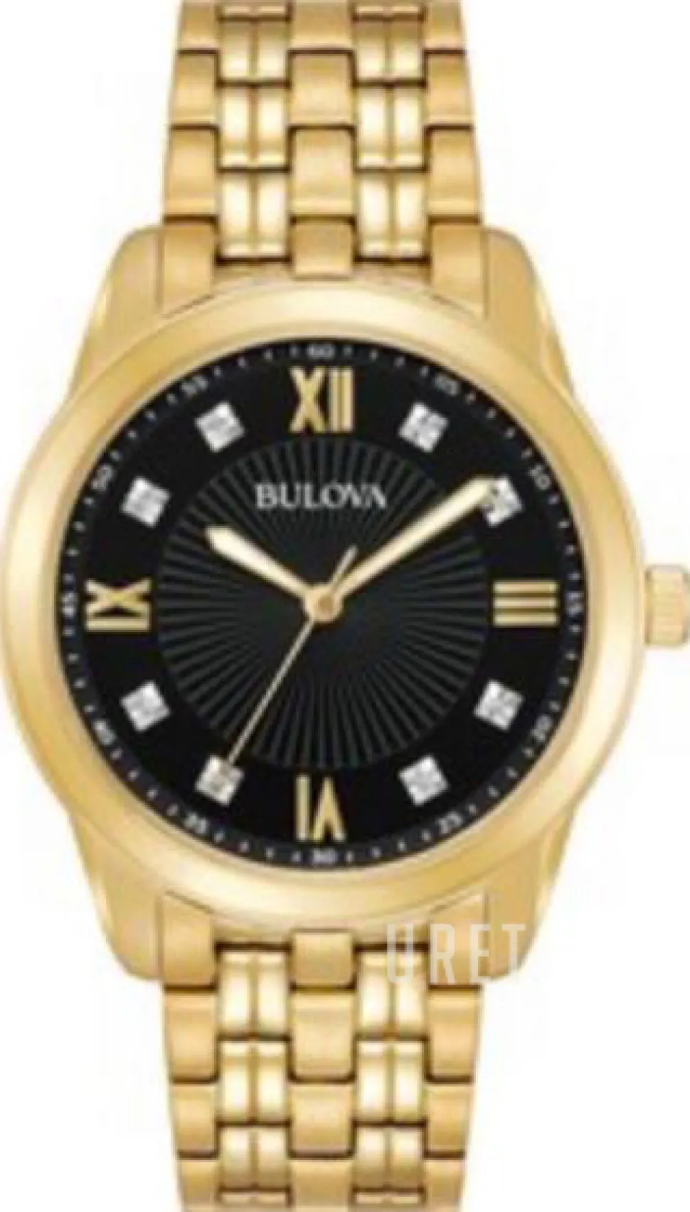 Diamond Svart/Gulguldtonat stål Ø40 mm