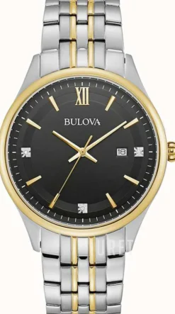 Diamond Svart/Gulguldtonat stål Ø40 mm