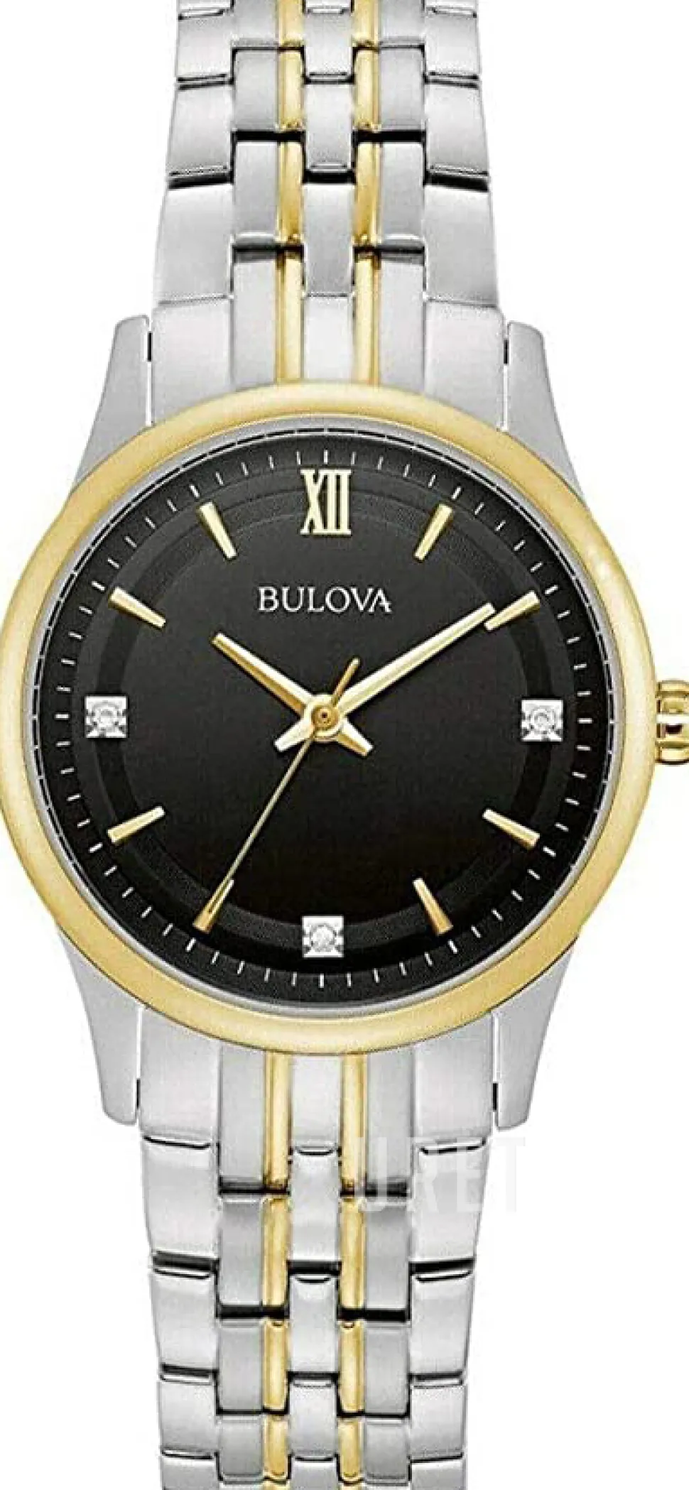 Diamond Svart/Gulguldtonat stål Ø30 mm