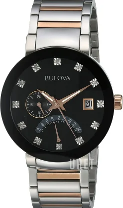 Diamond Svart/Roséguldstonat stål Ø40 mm