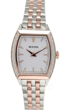 Diamond Vit/Roséguldstonat stål