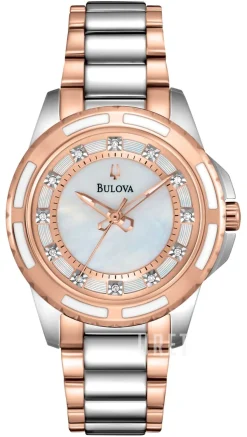 Diamond Vit/Roséguldstonat stål Ø32 mm