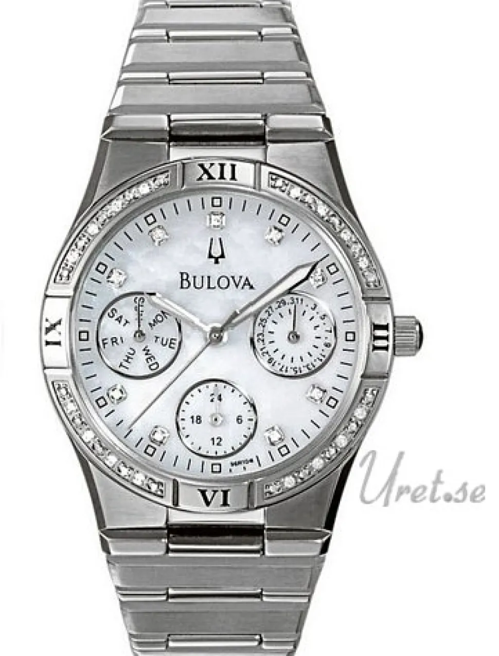 Diamonds Dam Vit/Stål Ø30 mm