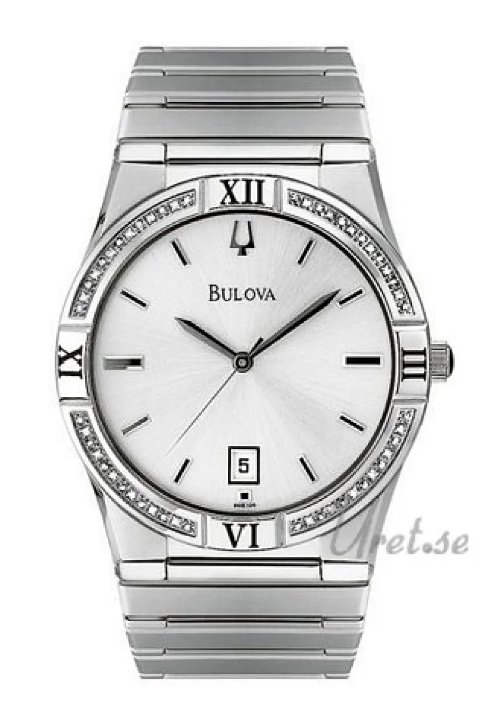 Diamonds Herr Vit/Stål Ø36 mm