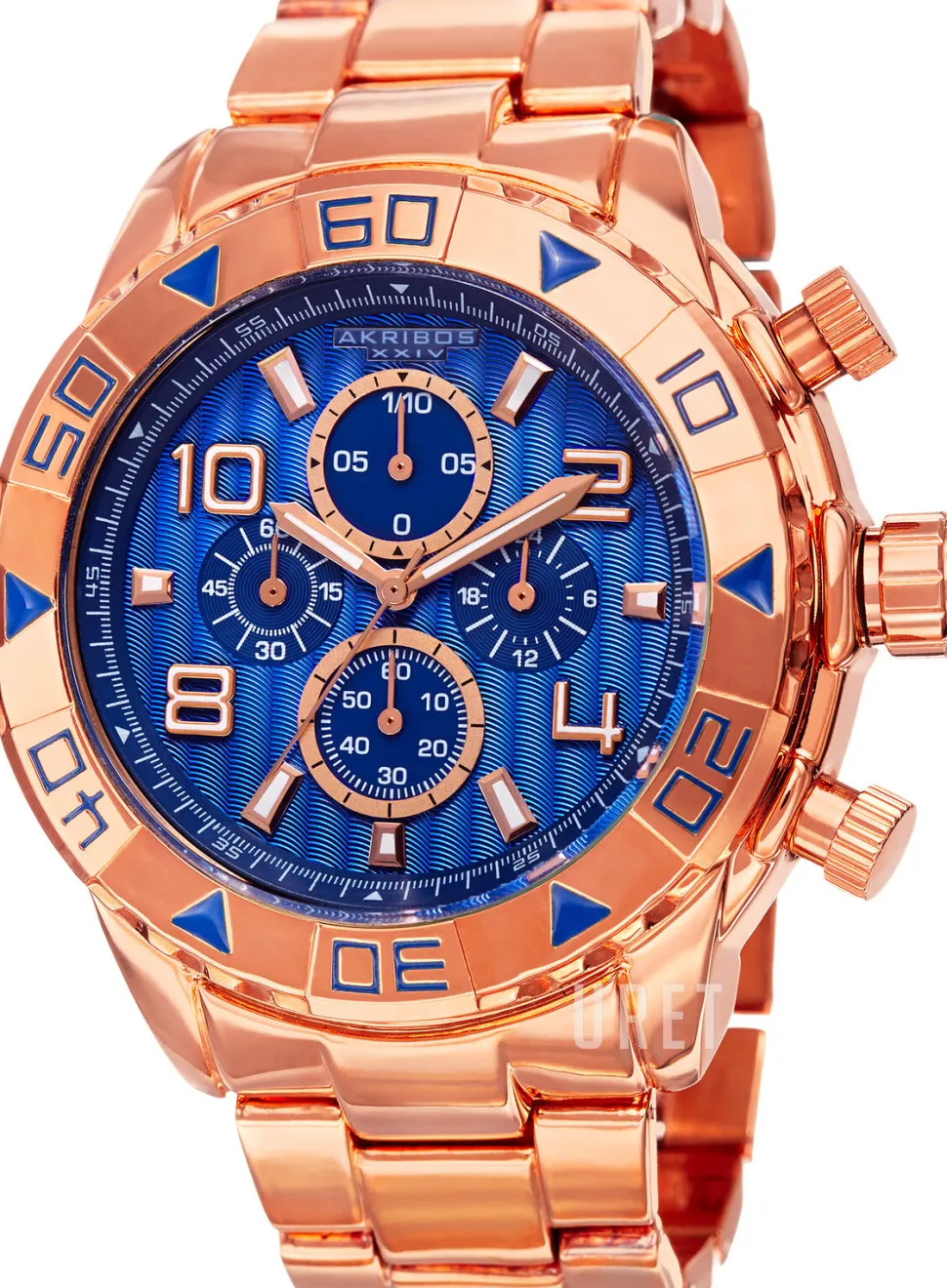 Divers Blå/Roséguldstonat stål Ø49.5 mm