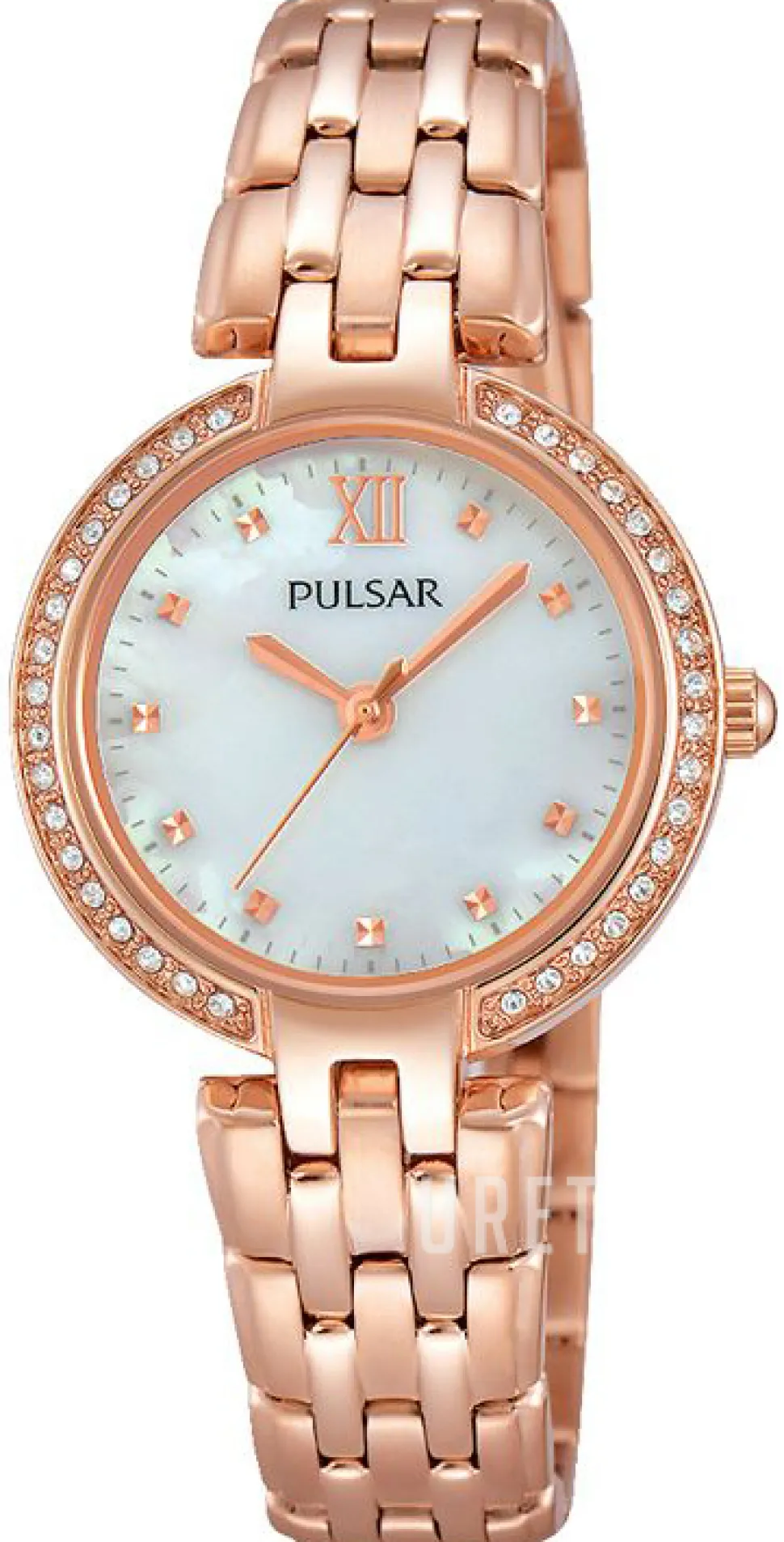 Dress Vit/Roséguldstonat stål Ø28 mm