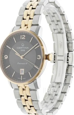 Ds Caimano Grå/Roséguldstonat stål Ø39 mm