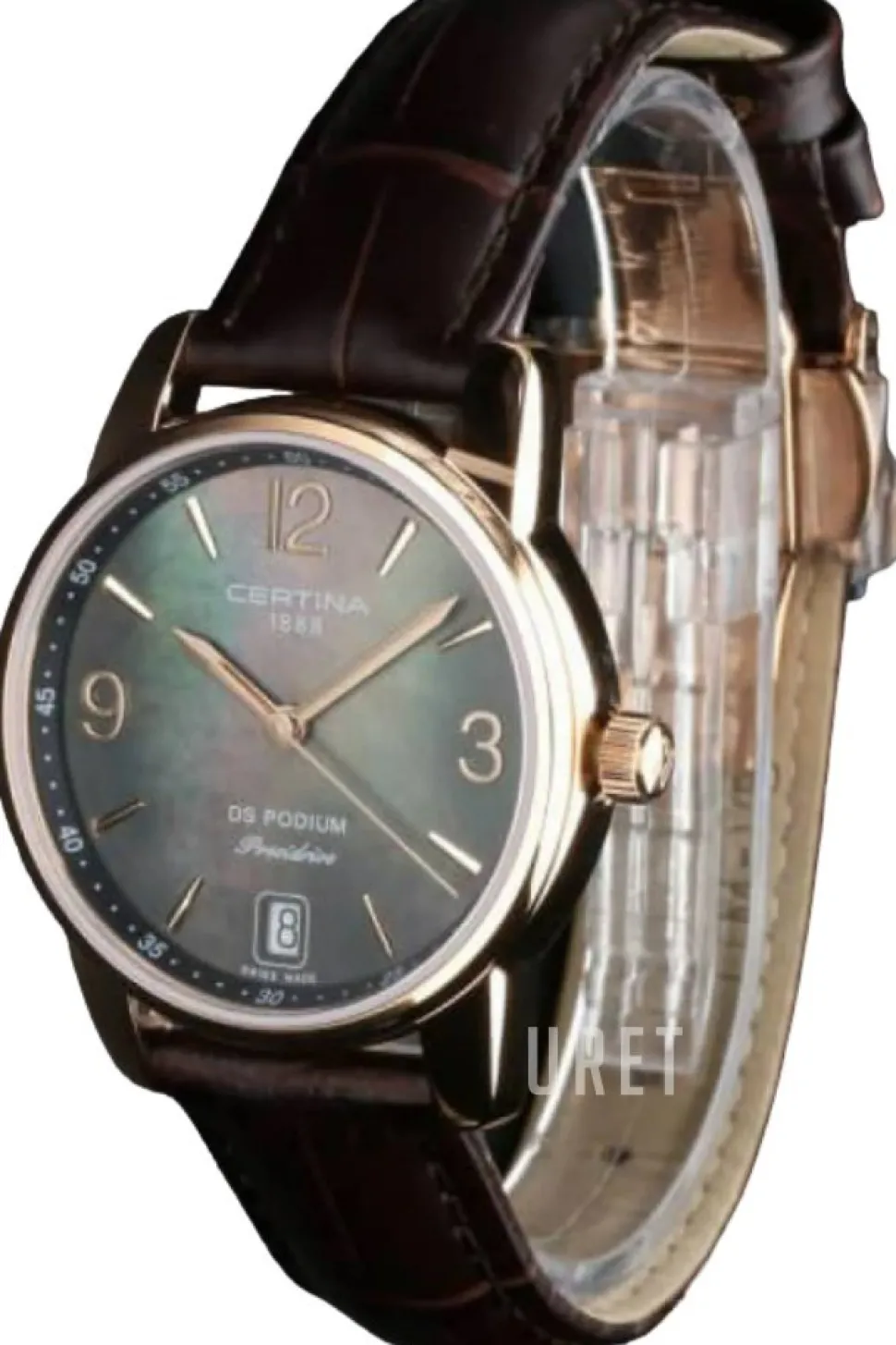 Ds Podium Svart/Läder Ø33 mm