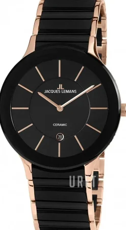 Dublin Svart/Roséguldstonat stål Ø40 mm