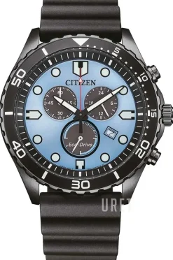 Eco Drive Blå/Gummi Ø43 mm