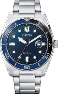 Eco Drive Blå/Stål Ø43 mm