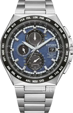 Eco Drive Blå/Titan Ø43.5 mm