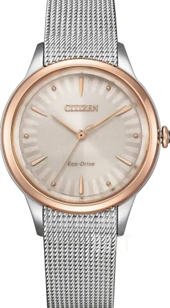 Eco Drive Champagnefärgad/Stål Ø32 mm