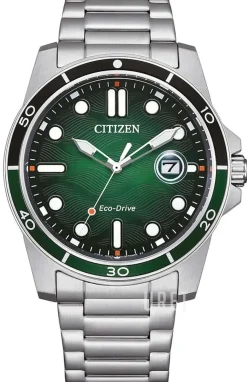 Eco Drive Grön/Stål Ø41.5 mm