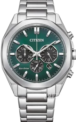 Eco Drive Grön/Stål Ø41 mm