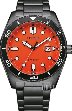 Eco Drive Orange/Stål Ø43 mm