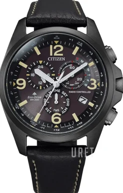 Eco Drive Svart/Läder Ø42 mm