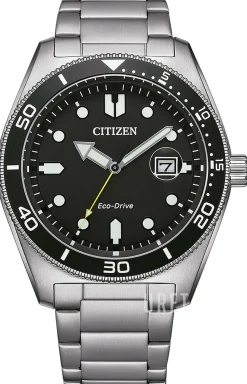 Eco Drive Svart/Stål Ø43 mm