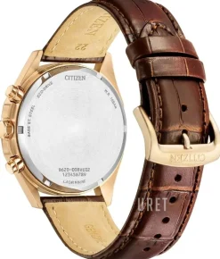 Eco Drive Vit/Läder Ø41 mm