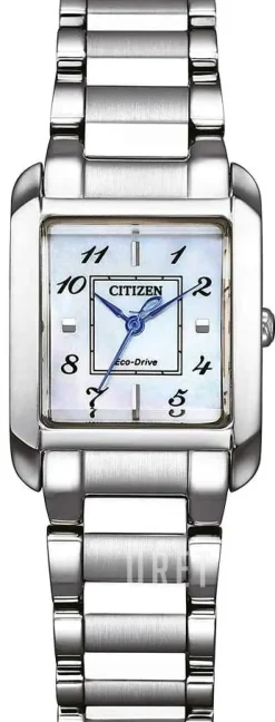 Eco Drive Vit/Stål 28.4x21.5 mm