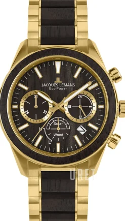 Eco Power Solar Brun/Gulguldtonat stål Ø44 mm