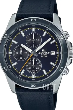 Edifice Blå/Läder Ø48 mm