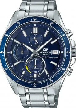 Edifice Blå/Stål Ø49 mm