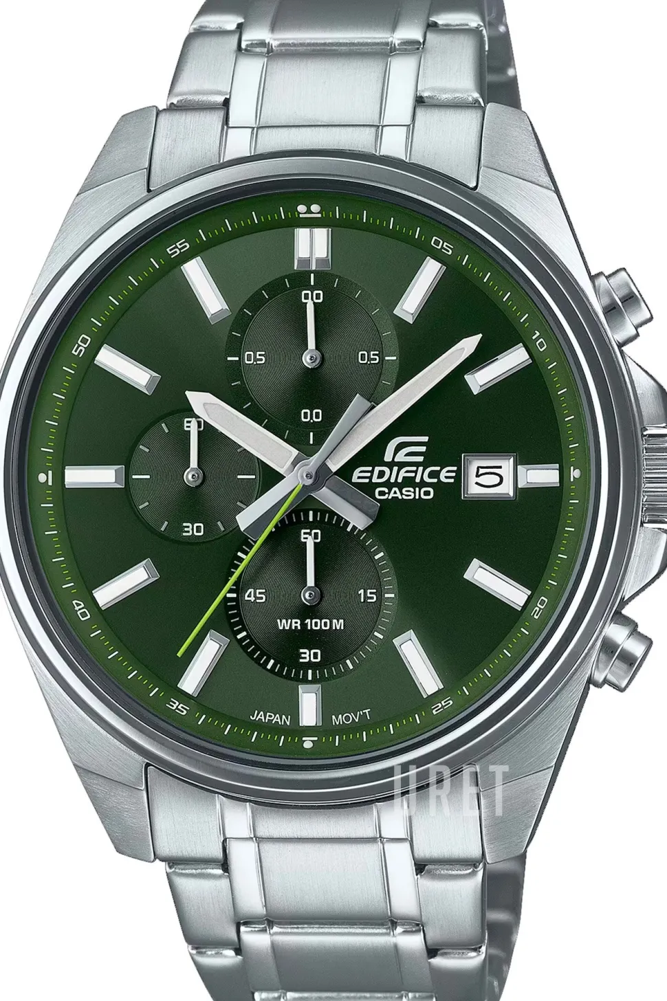 Edifice Grön/Stål Ø44 mm