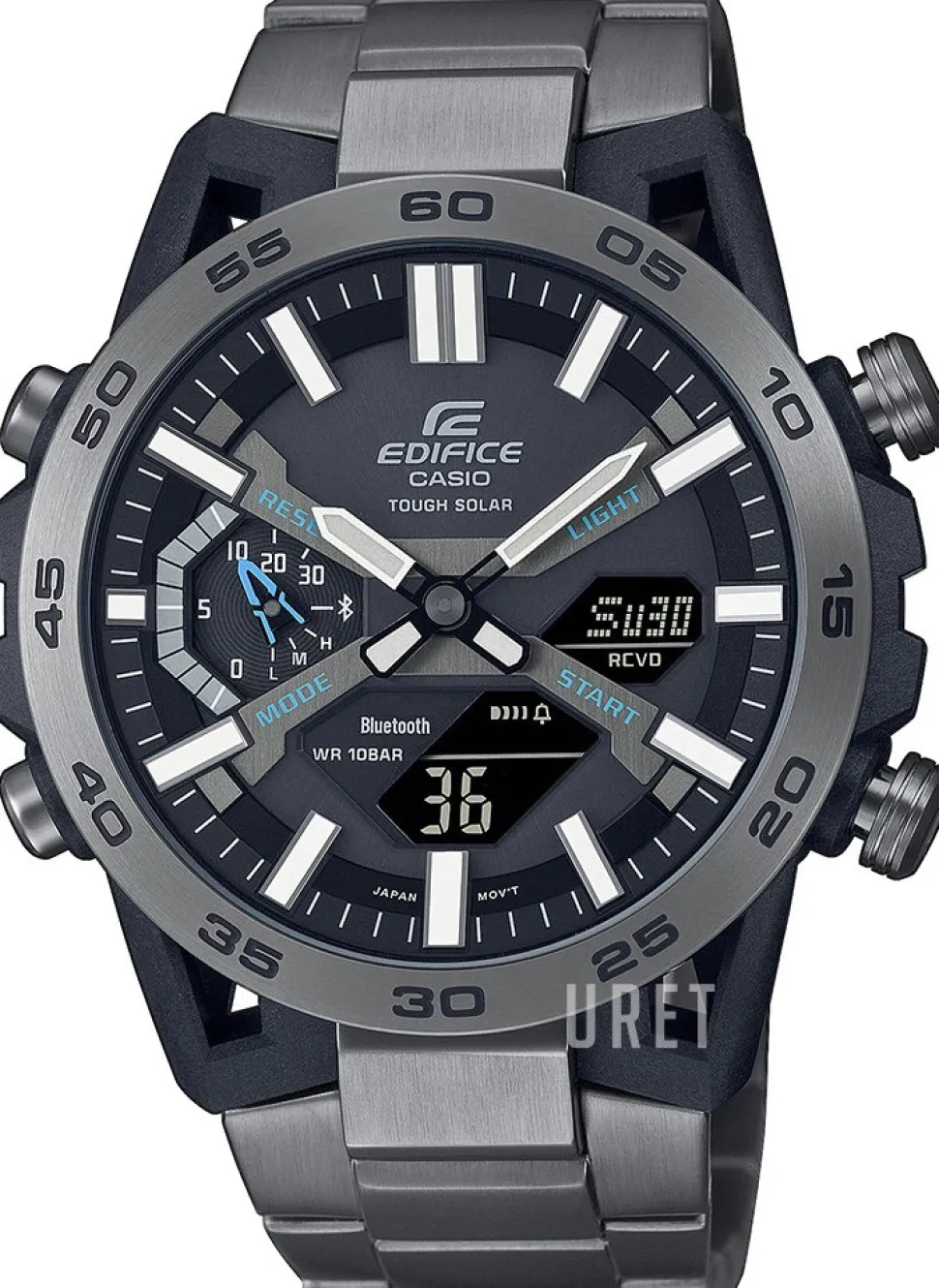 Edifice Grå/Stål Ø51 mm