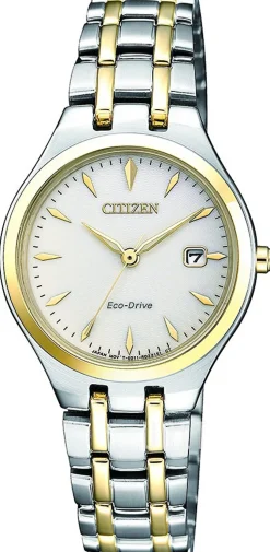 Elegance Vit/Gulguldtonat stål Ø27.6 mm