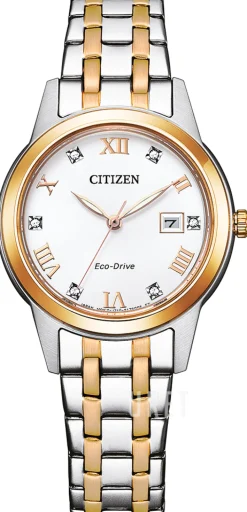 Elegance Vit/Roséguldstonat stål Ø29.4 mm