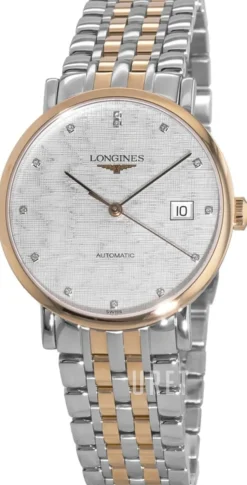 Elegant Silverfärgad/18 karat roséguld Ø37 mm