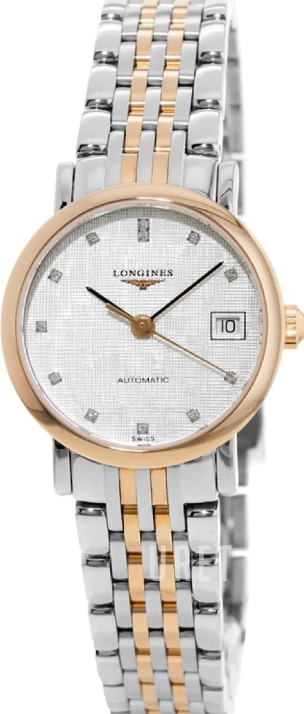 Elegant Silverfärgad/18 karat roséguld Ø25.5 mm