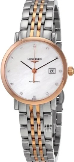 Elegant Silverfärgad/Roséguldstonat stål Ø29 mm