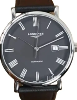 Elegant Svart/Läder Ø41 mm