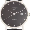 Elegant Svart/Läder Ø39 mm