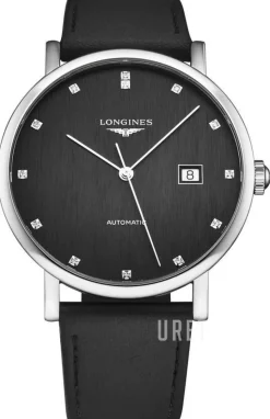Elegant Svart/Läder Ø41 mm