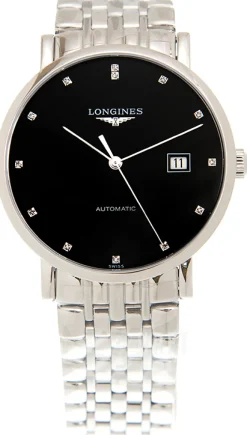 Elegant Svart/Stål Ø39 mm