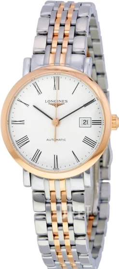 Elegant Vit/18 karat roséguld Ø29 mm