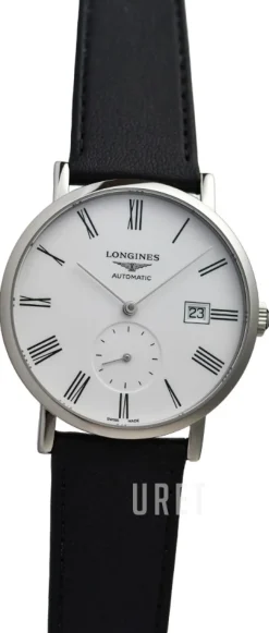 Elegant Vit/Läder Ø39 mm