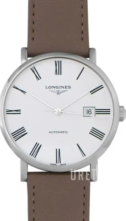 Elegant Vit/Läder Ø41 mm