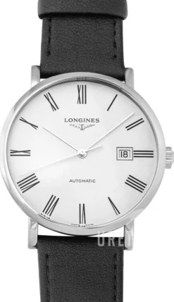 Elegant Vit/Läder Ø41 mm